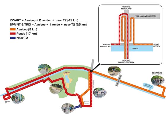 Wegafsluitingen voor triatlon op zondag - Lommel