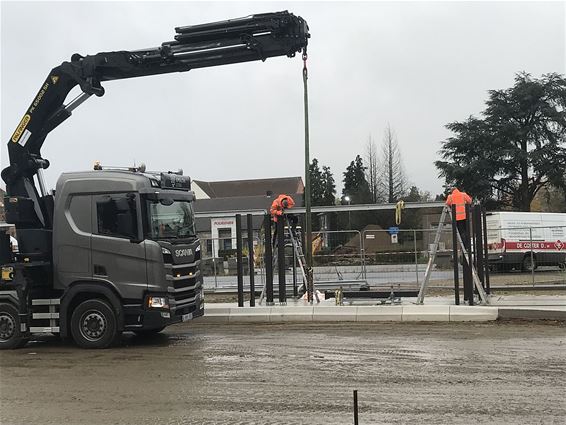 Werken aan Hoppinpunt - Houthalen-Helchteren