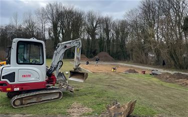 Werken aan speelterrein Ellikom van start - Oudsbergen