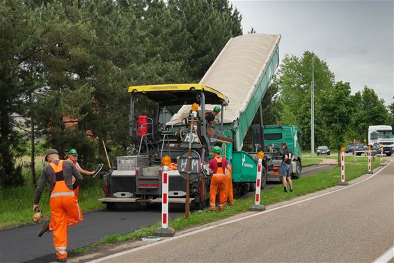 Werken dubbel fietspad Kasteletsingel - Beringen