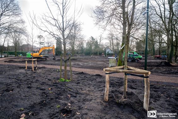 Werken in het Burgemeesterspark - Lommel