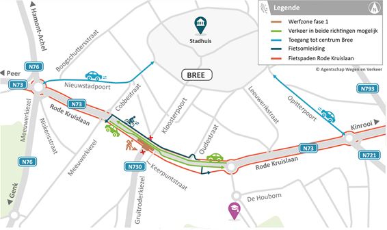 Werken op ring van Bree: omleiding via Wijshagen