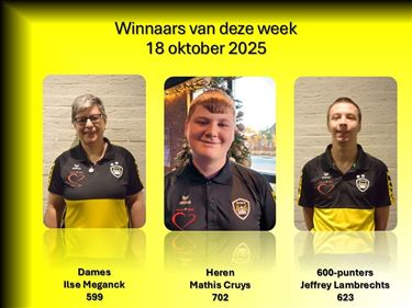 Winnaars van de week Mispo (18/10/2025) - Lommel