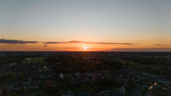 Zonsondergang op een koude vrijdagavond - Lommel