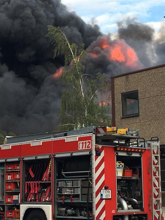 Zware brand bij Bongaerts Recycling - Houthalen-Helchteren