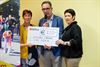 Beringen - KWB Koersel schenkt 250 euro aan Zorghuis Limburg