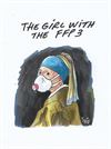 Beringen - Corona-art (1): meisje met FFP-masker