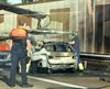 Hechtel-Eksel - Auto uitgebrand op Noord-Zuid