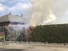 Pelt - Haag in brand bij onkruidverdelging