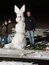 Beringen - Een sneeuwkonijn!