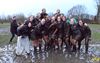 Lommel - Murphy's dames winnen in modderig Mechelen