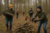 Hechtel-Eksel - Hout sprokkelen tegen kinderarmoede