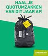 Lommel - Tegoed huisvuilzakken? Afhalen vóór 31/12