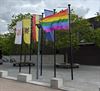Oudsbergen - IDAHOT-vlag wappert ook in Oudsbergen