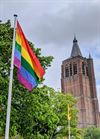 Peer - IDAHOT-vlag wappert ook in Peer