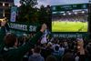 Lommel - Groot scherm op Hertog Janplein voor Lommel SK