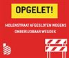 Bree - Molenstraat afgesloten door hitteschade