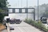 Beringen - Snelweg richting Antwerpen dicht na brand