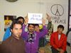 Houthalen-Helchteren - Asielzoekers houden vredesactie