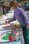 Overpelt - 130 kinderen schilderen borden 'Graag Traag'