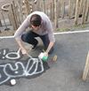 Beringen - Grafitti op Avonturenberg verwijderd