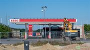 Oud tankstation gesloopt