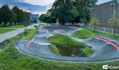 De pumptrack in Park De Kom wordt gesmaakt