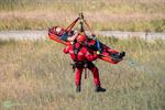 Brandweeroefening op grote hoogte