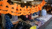 Halloween op de wekelijkse markt