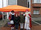 De Sint op de wekelijkse markt