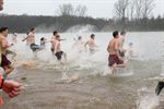 Veel volk voor nieuwjaarsduik