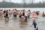 Veel volk voor nieuwjaarsduik