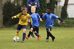 Provinciale U8 Lutlommel VV tegen Thes Sport