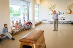 Jeugdharmonie Peer op bezoek in de les kunstenmix