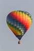 Een kleurige luchtballon boven Werkplaatsen
