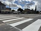 Wegmarkeringen rotonde Hechtel aangebracht
