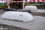 Tractorsluizen op Loksvaartdijk liggen er