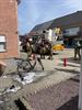 Fiets gaat in vlammen op