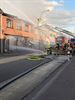 Huis en winkel volledig uitgebrand
