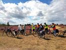 NEOS fietst door de heide