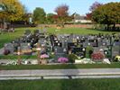 Mooie herfstkleuren op de begraafplaatsen