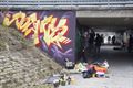 Vandaag gezien: graffiti onder de brug