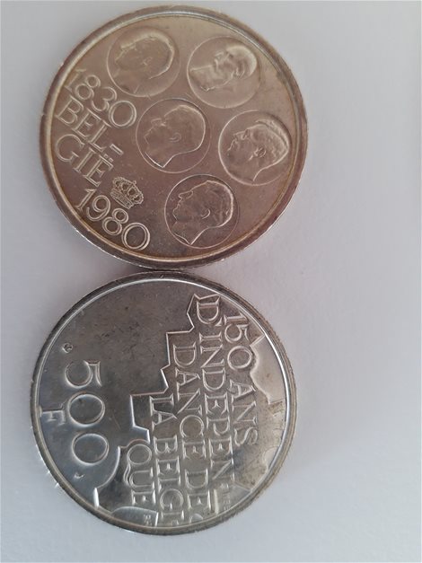 Zilveren munten 150 j. België