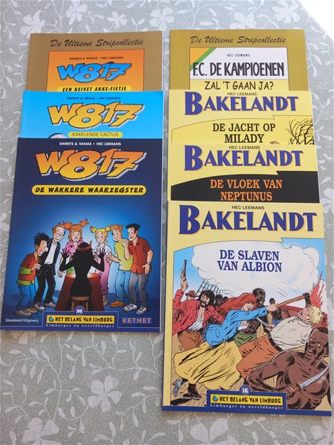 4 x Bakelandt + 3 x W817 Stripboeke