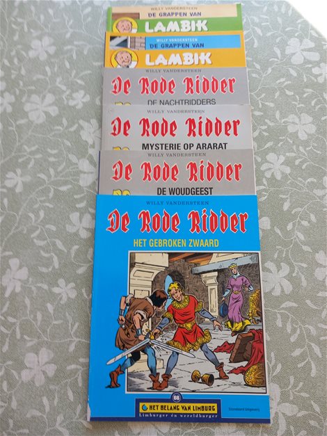 4 x De Rode Ridder + 2 Lambik Strip