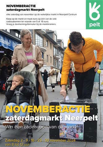 Novemberactie wekelijkse markt Neerpelt