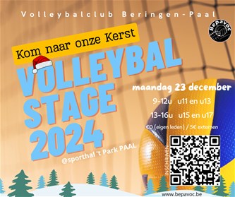 Kerststage Volleybalclub Beringen-Paal