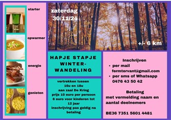 Hapje Stapje Winterwandeling