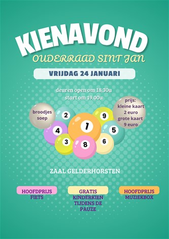 Kienavond ouderraad Basisschool Sint-Jan