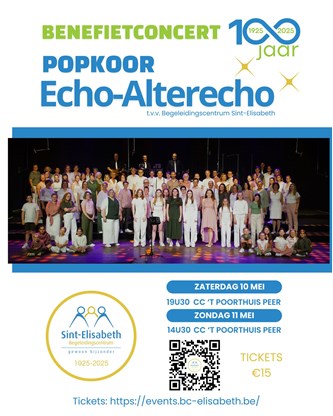 Benefietconcerten Popkoor Echo-Alterecho
